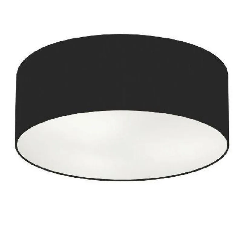 Plafon Cilíndrico Md-3057 55x15cm Preto Bivolt