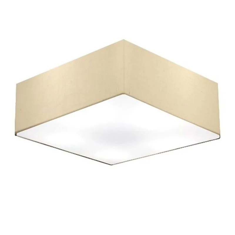 Plafon Quadrado Md-3059 15/80x80cm Algodão Crú Bivolt