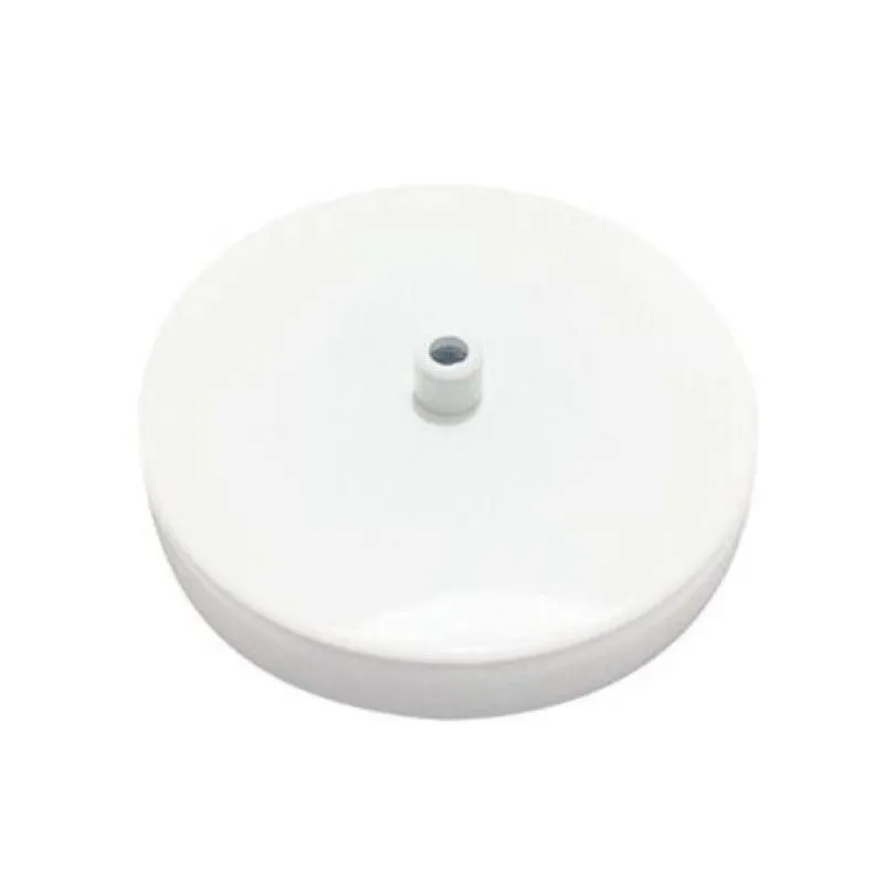Kit 20 Canopla Lustre Pendente Cilíndrica 11x1,2cm Branco