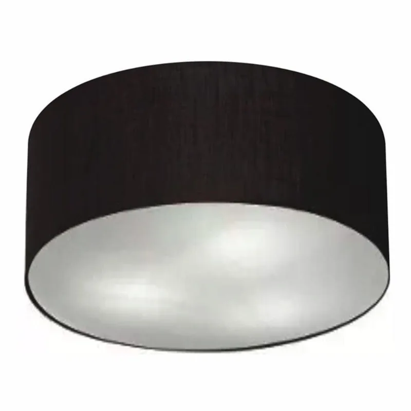Plafon Cilíndrico Md-3054 70x21cm Preto Bivolt