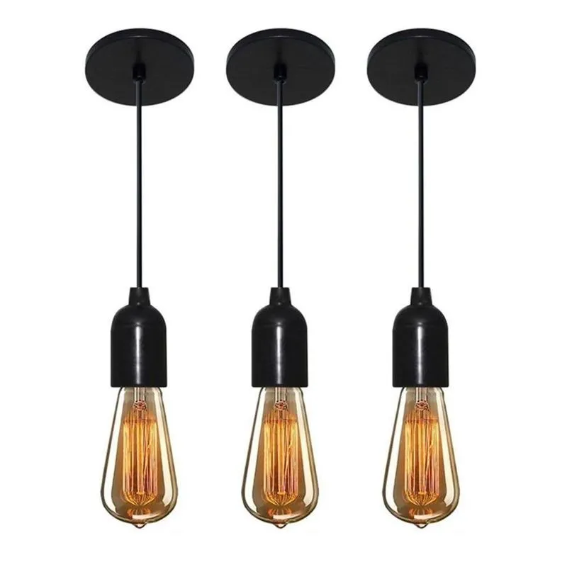Kit/3 Lustre Pendente Luminária Md-4149 Suporte Para Lâmpada / Não Inclusa - Bivolt