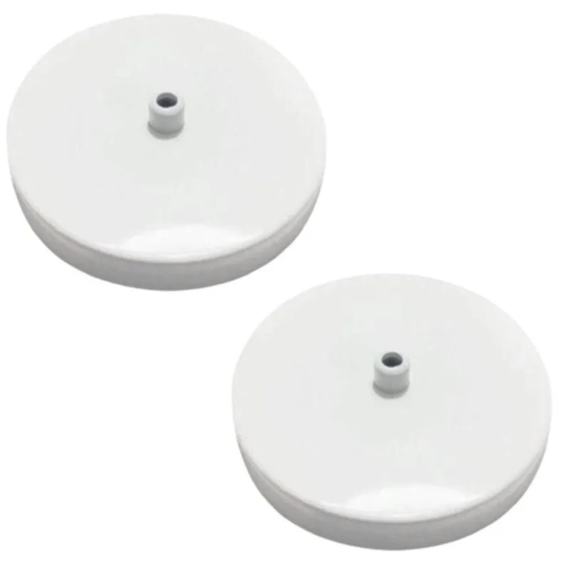 Kit 2 Canopla Lustre Pendente Cilíndrica 11x1,2cm Branco - Vivare Brasil Iluminação