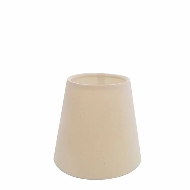 Cúpula Em Tecido Cone Abajur Luminária Cp-2004 14/08x13cm Algodão Crú