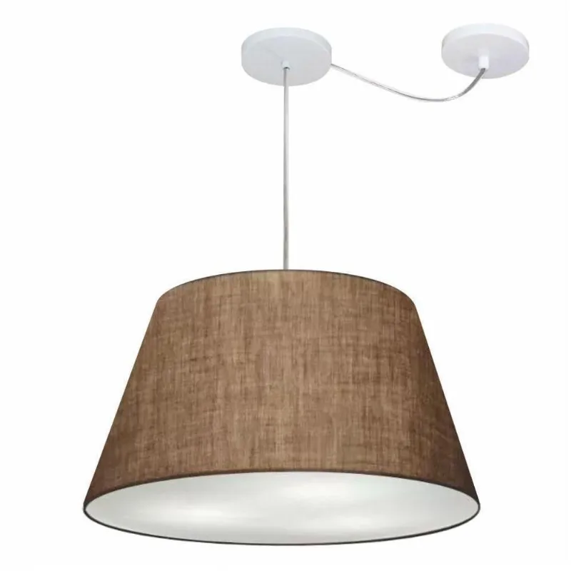 Lustre Cone com Desvio Md-4283 30/35x50cm Café Bivolt - Vivare Brasil Iluminação