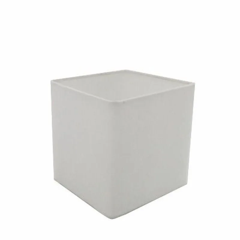 Cúpula Tecido Quadrada Abajur Cp-4224 16/16x16cm Branco