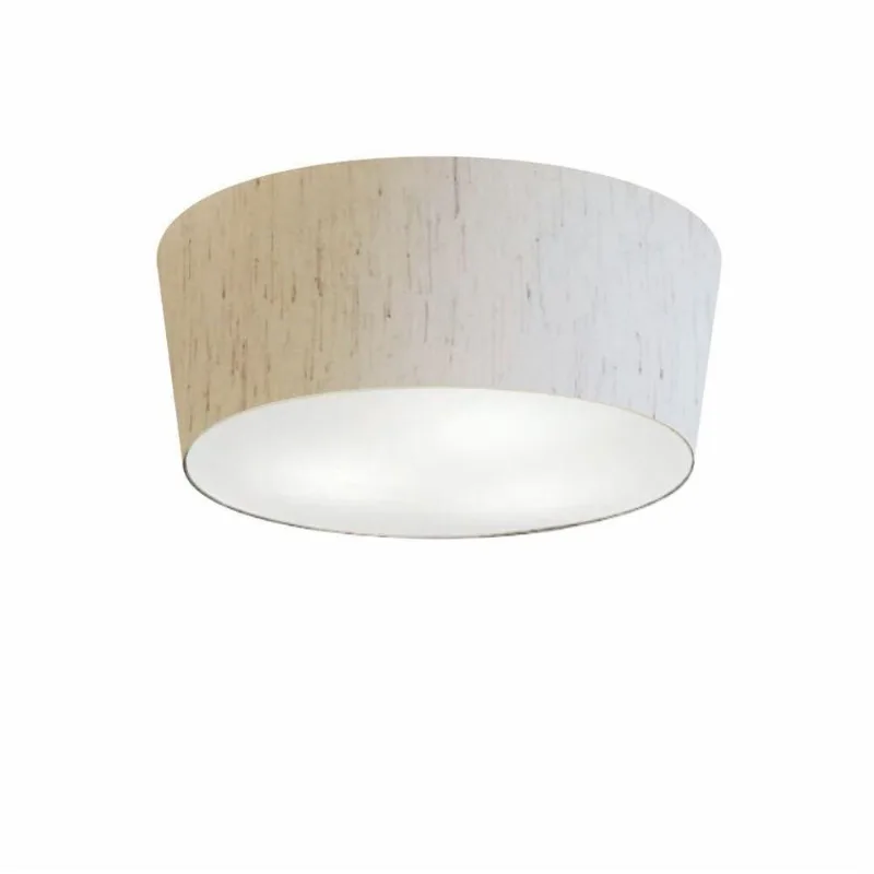 Kit 2 Plafon Cone Md-3003 12/40x35cm Linho Bege Bivolt - Vivare Brasil Iluminação
