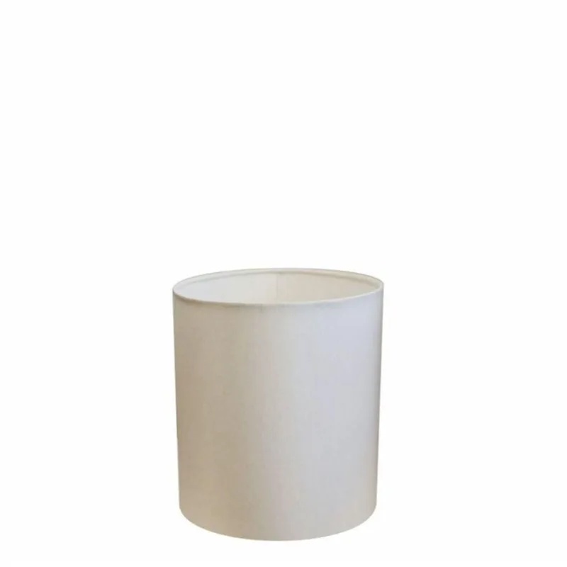 Cúpula em Tecido Cilindrica Abajur Luminária 13x15cm Branco - Vivare Brasil Iluminação
