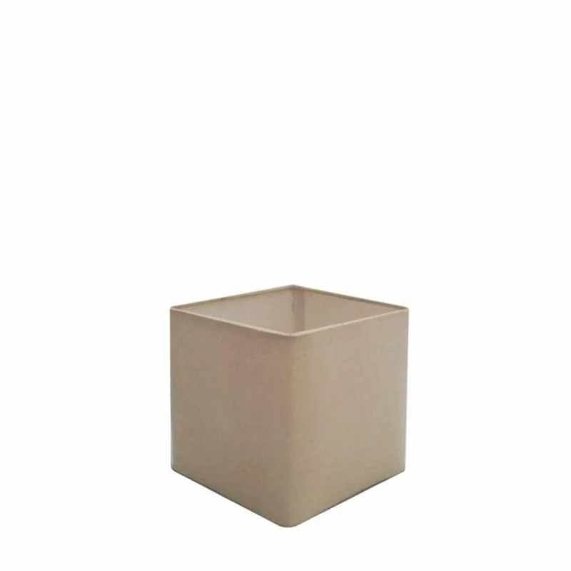 Cúpula Tecido Quadrada Abajur Cp-2006 15/13x13cm Algodão Crú - Vivare Brasil Iluminação
