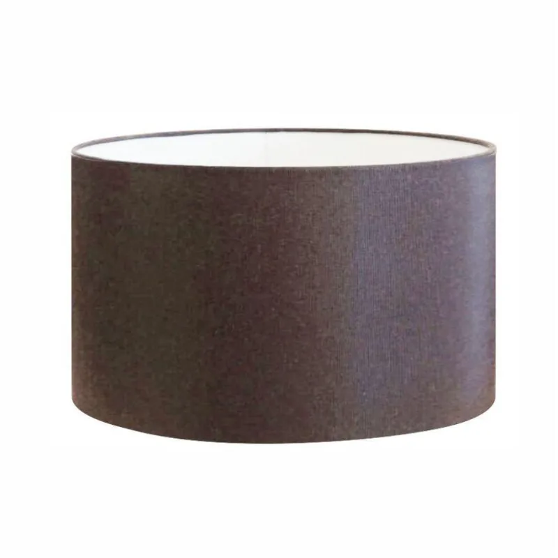 Cúpula em Tecido Cilindrica Abajur Luminária 50x30cm Café - Vivare Brasil Iluminação