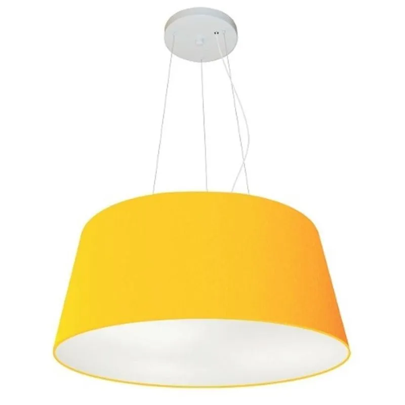 Lustre Pendente Cone Md-4048 21/50x40cm Laranja Bivolt