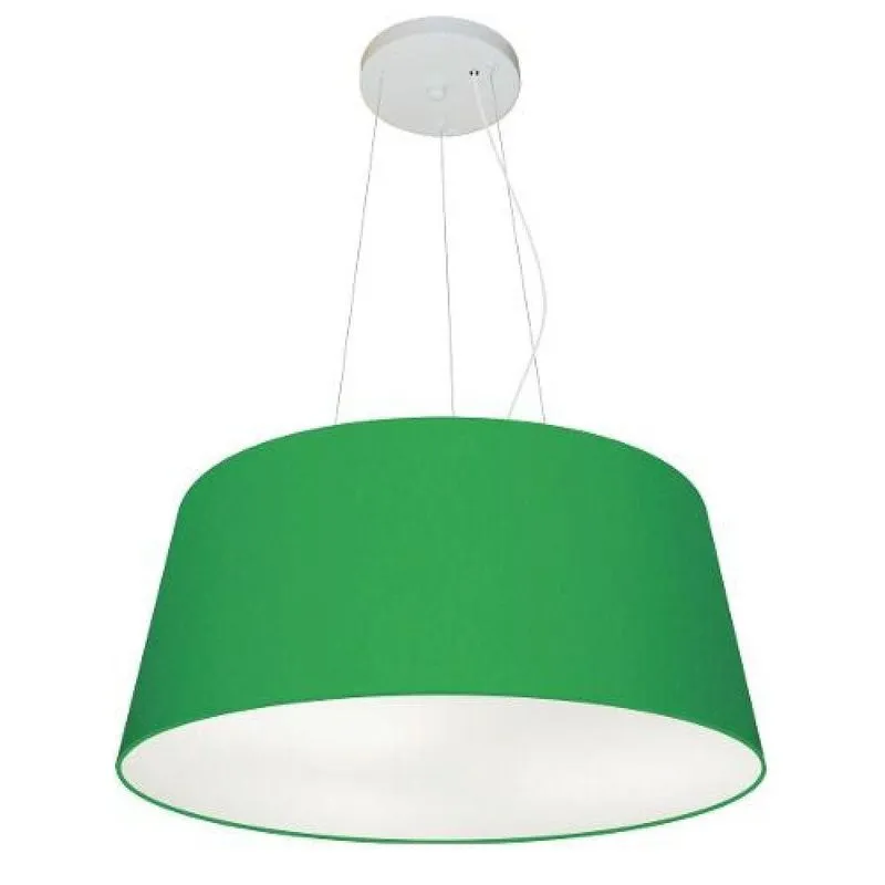 Lustre Pendente Cone Md-4048 21/50x40cm Verde Folha Bivolt