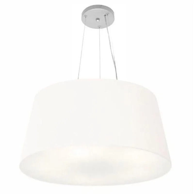 Kit 3 Lustre Pendente Cone Md-4063 30/60x50cm Bivolt Branco - Vivare Brasil Iluminação