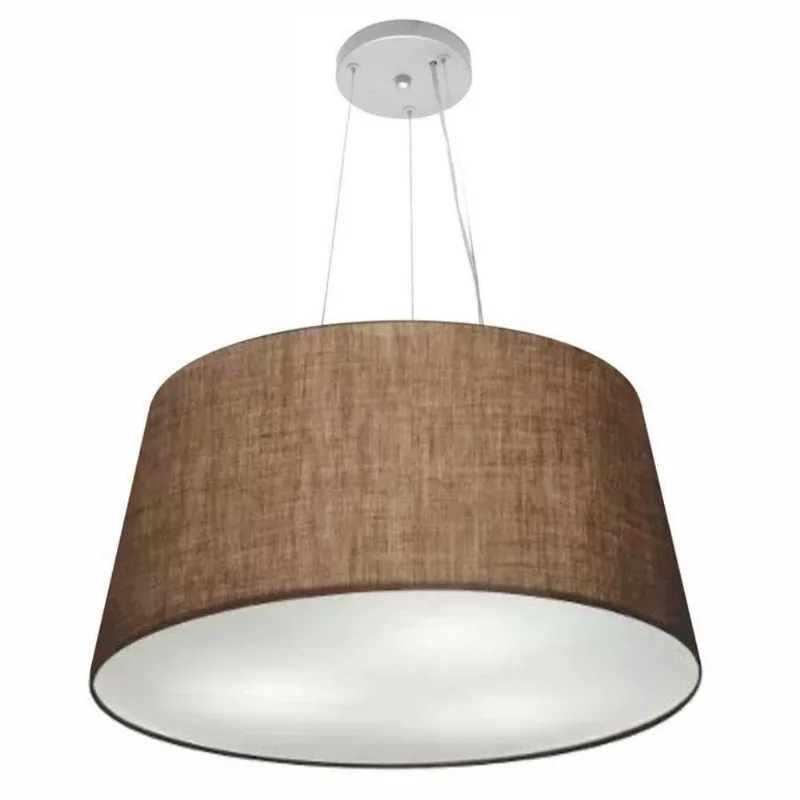 Kit 8 Lustres Pendentes Cone 30/60x50cm Bivolt Café - Vivare Brasil Iluminação
