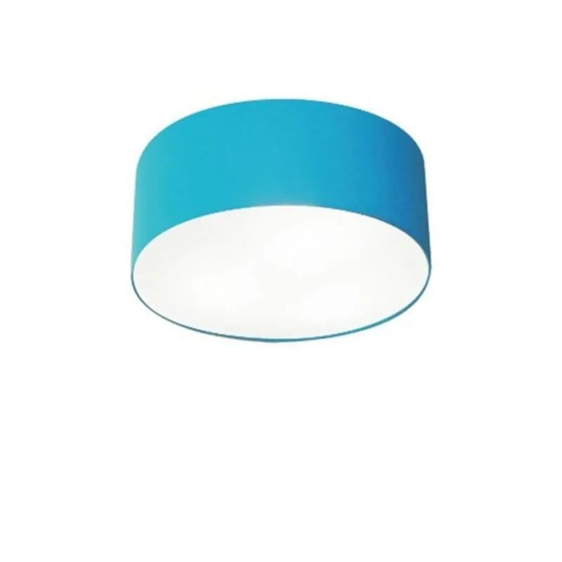 Plafon Cilíndrico Md-3010 30x12cm Bivolt Azul Turquesa - Vivare Brasil Iluminação