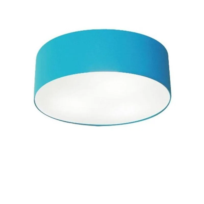 Plafon Cilíndrico Md-3046 35x12cm Bivolt Azul Turquesa - Vivare Brasil Iluminação