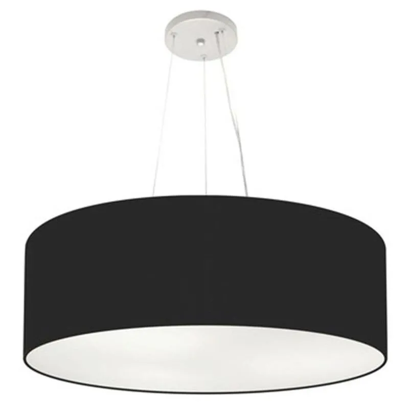 Lustre Pendente Cilíndrico MD-4070 com Cúpula em Tecido 80x30CM Grande Bivolt Preto Vivare Brasil Iluminação Lustre Pendente Cilíndrico MD-4070 Cúpula em Tecido 80x30CM Bivolt Preto Vivare Brasil Iluminação