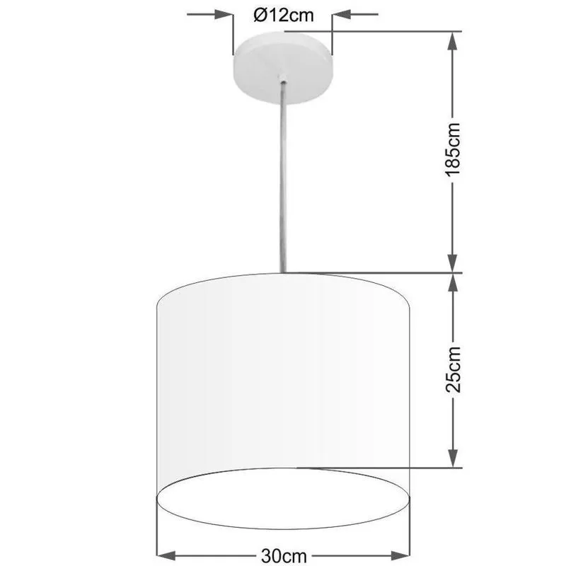 Lustre Pendente Cilíndrico Free Lux Para Mesa De Jantar Com Fio Ajustável 185cm Azul-bebê Vivare
