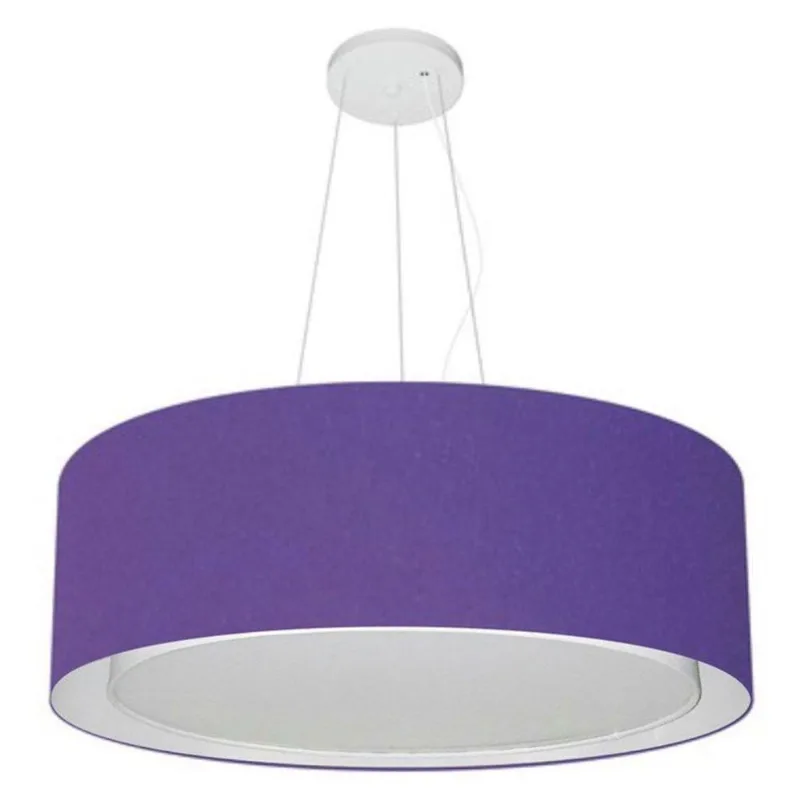 Lustre Pendente Cilíndrico Duplo 60x25cm