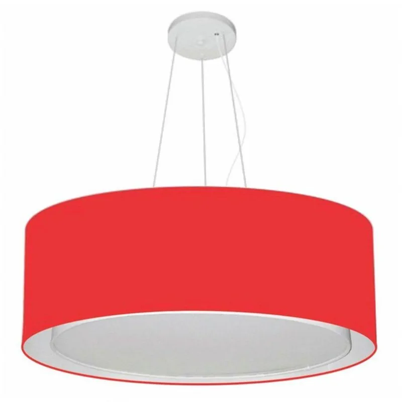 Lustre Pendente Cilíndrico Duplo 60x25cm