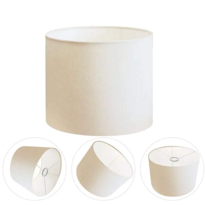 Cúpula Abajur E Luminária Cilíndrica Vivare Cp-7013 ø30x30cm - Bocal Nacional Branco - Vivare Brasil Iluminação