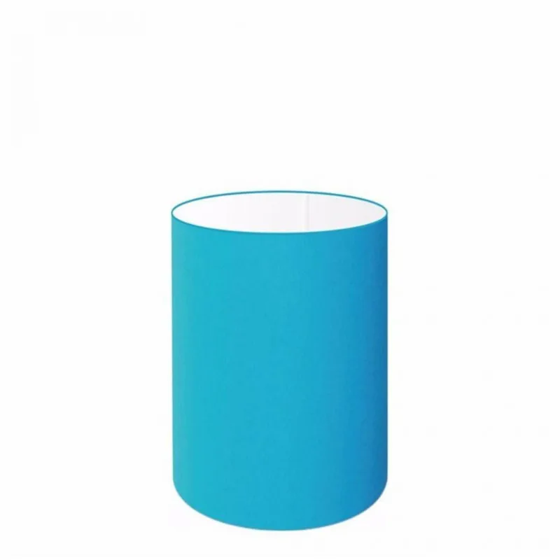 Cúpula Abajur e Luminaria 15x20cm Bocal Europeu Azul Turquesa