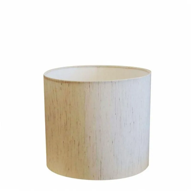 Cúpula Abajur Tecido Cilíndrica Cp-8010 25x25cm Linho Bege