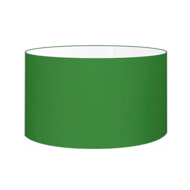 Cúpula Abajur e Luminaria em Tecido Verde Folha