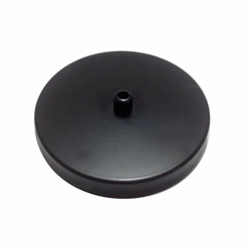 Kit 50 Canopla Lustre Cilíndrica Md-1004 11x1,2cm Preto - Vivare Brasil Iluminação
