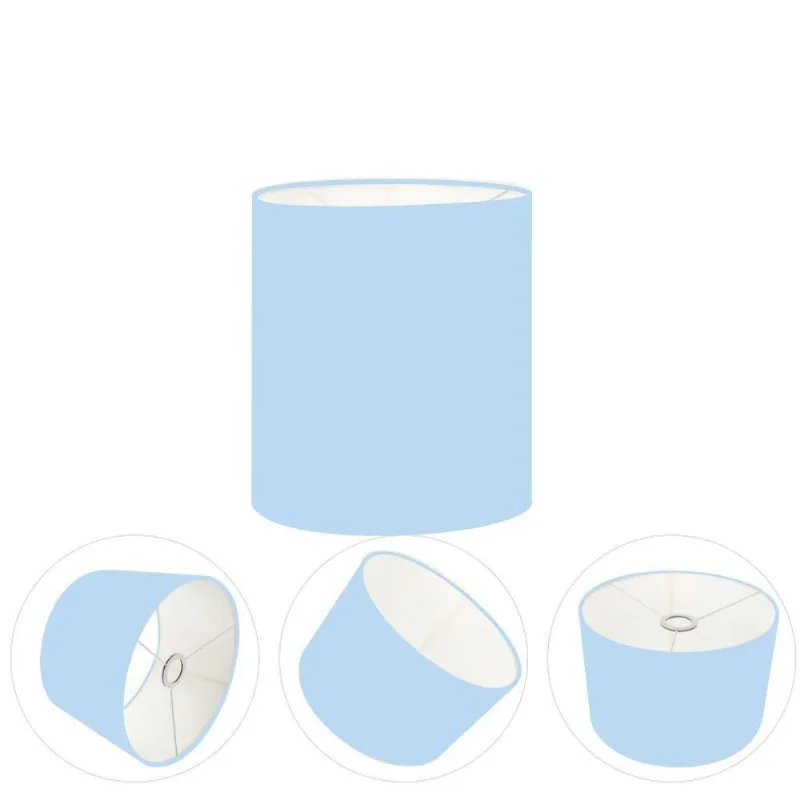 Cúpula Abajur Cilíndrica Cp-7001 ø13x15cm - Azul Bebê