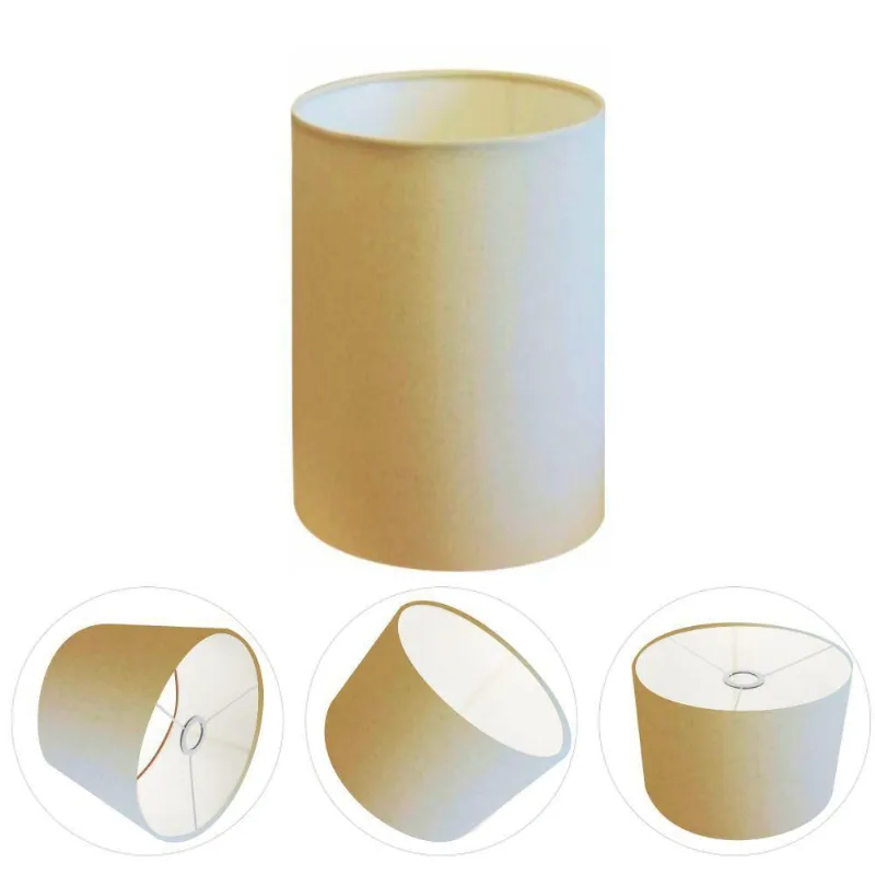 Cúpula Abajur Cilíndrica Cp-7006 ø18x25cm Algodão Crú - Vivare Brasil Iluminação