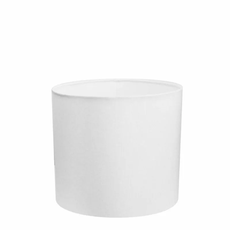 Cúpula Abajur Cilíndrica Cp-7007 Ø20x22cm Branco