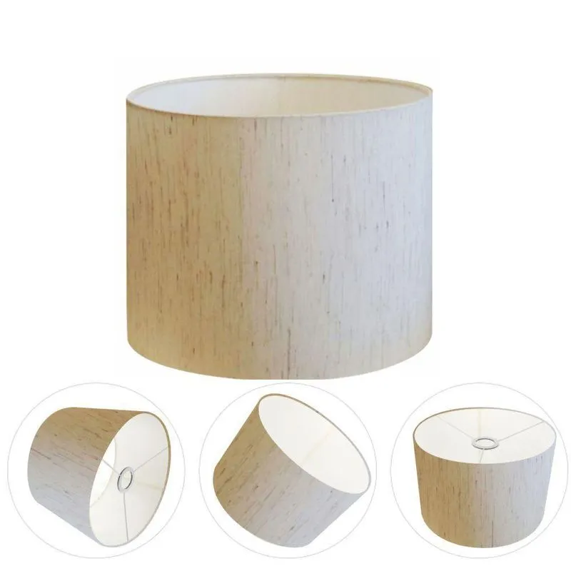 Cúpula Abajur Cilíndrica Cp-7011 ø30x21cm Linho Bege
