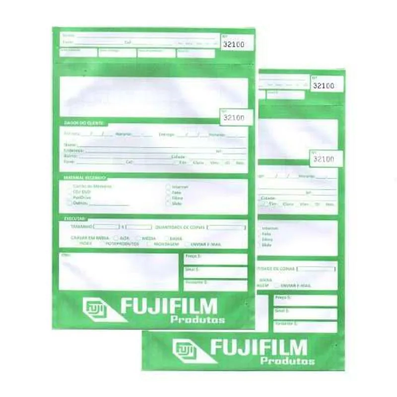 Envelope Fujifilm - Verde - 100 Folhas