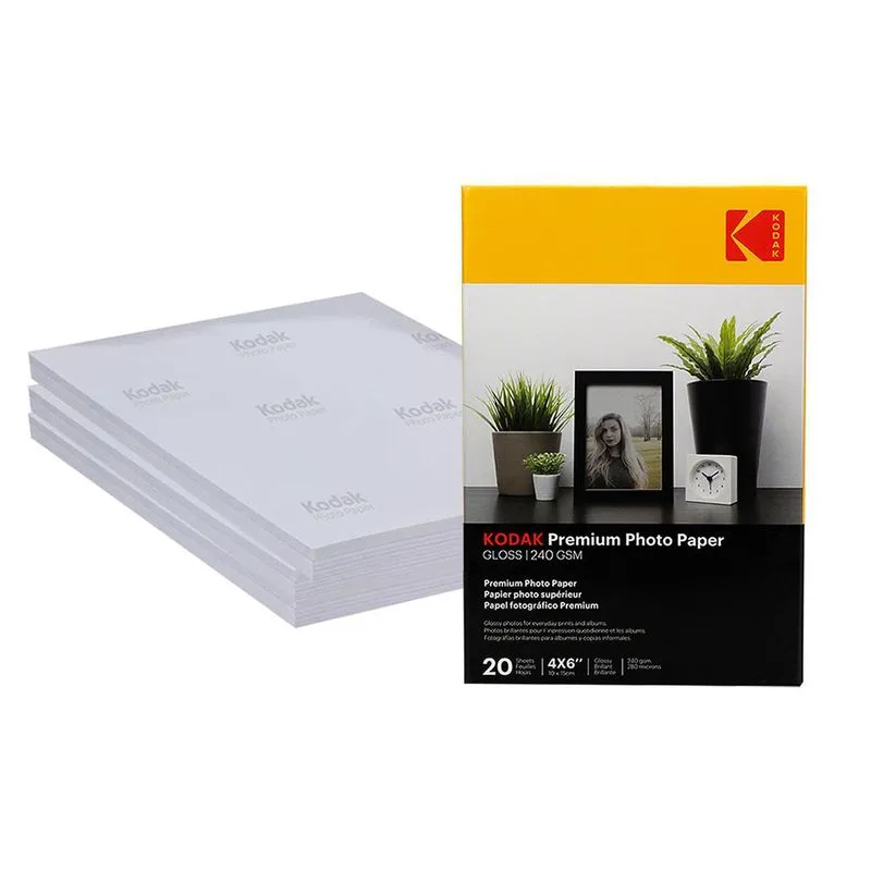 Papel Fotográfico 10x15 Kodak Gloss 240g 100 Folhas