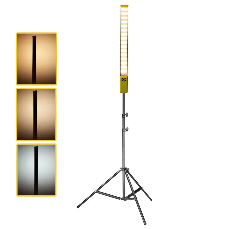Kit Iluminador Em Bastão De Led Bicolor + Tripé 2m