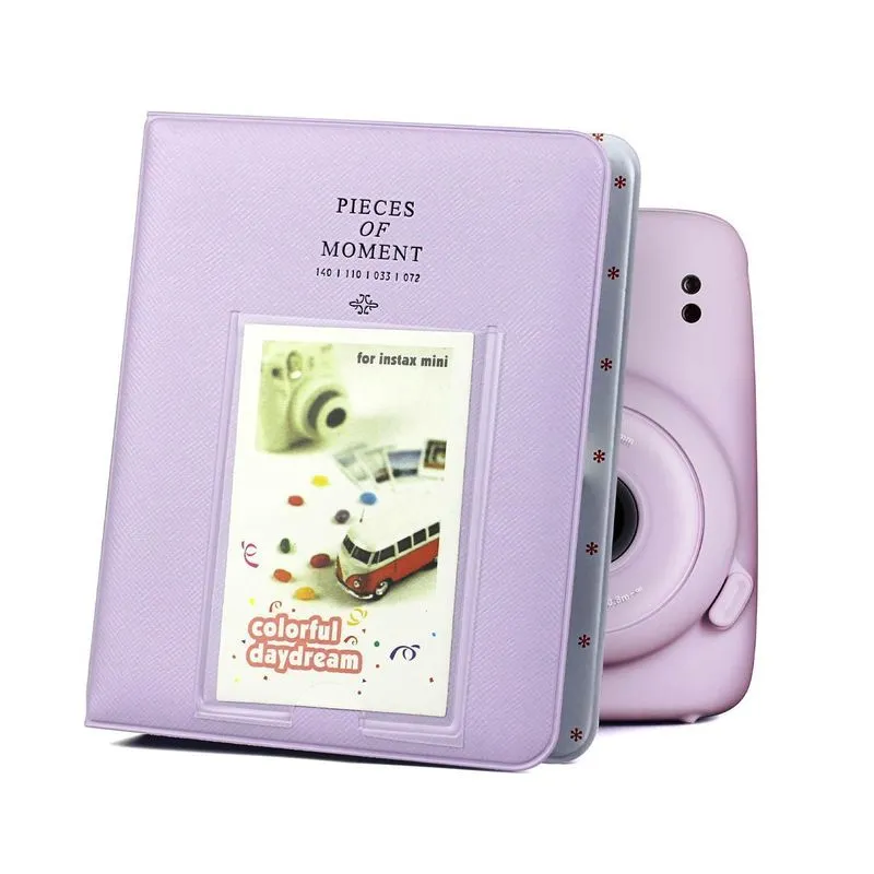 Álbum Instax Mini Pieces Of Moment Roxo Para 64 Fotos