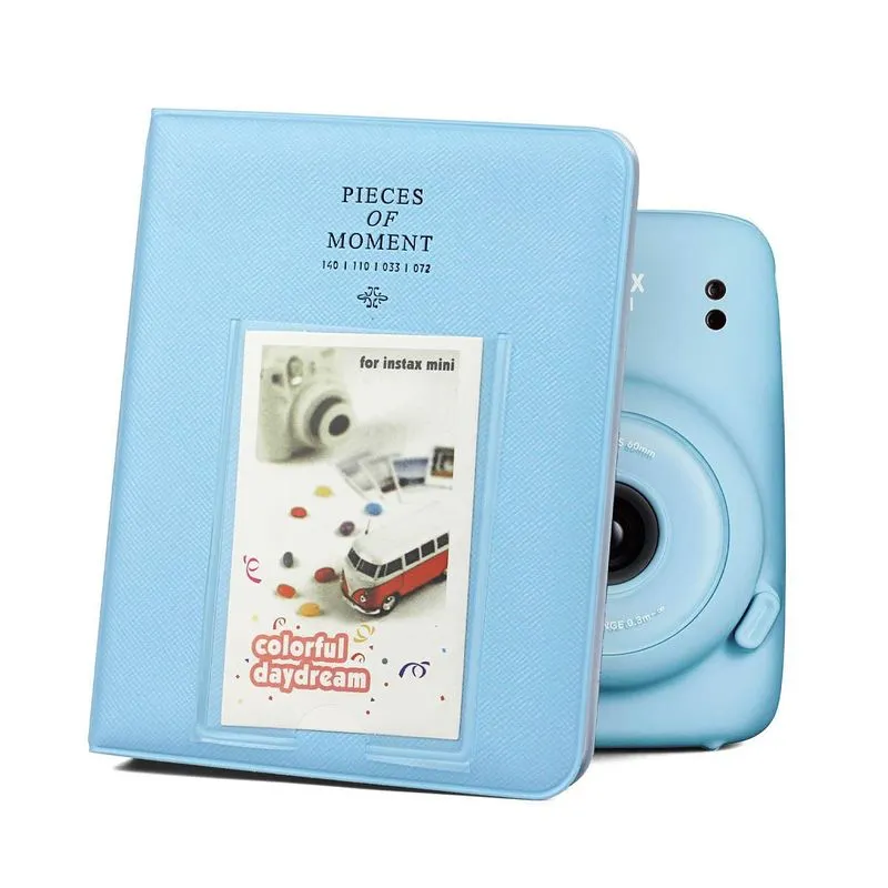 Álbum Instax Mini Pieces Of Moment Azul Para 64 Fotos