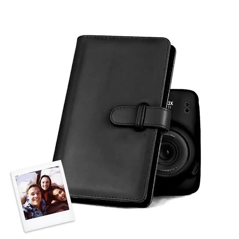 Álbum Instax Formato De Carteira Preto Para 80 Fotos