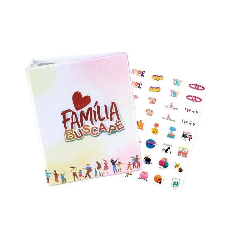 Álbum Para 500 Fotos 10x15 Família Buscapé Branco + Adesivo