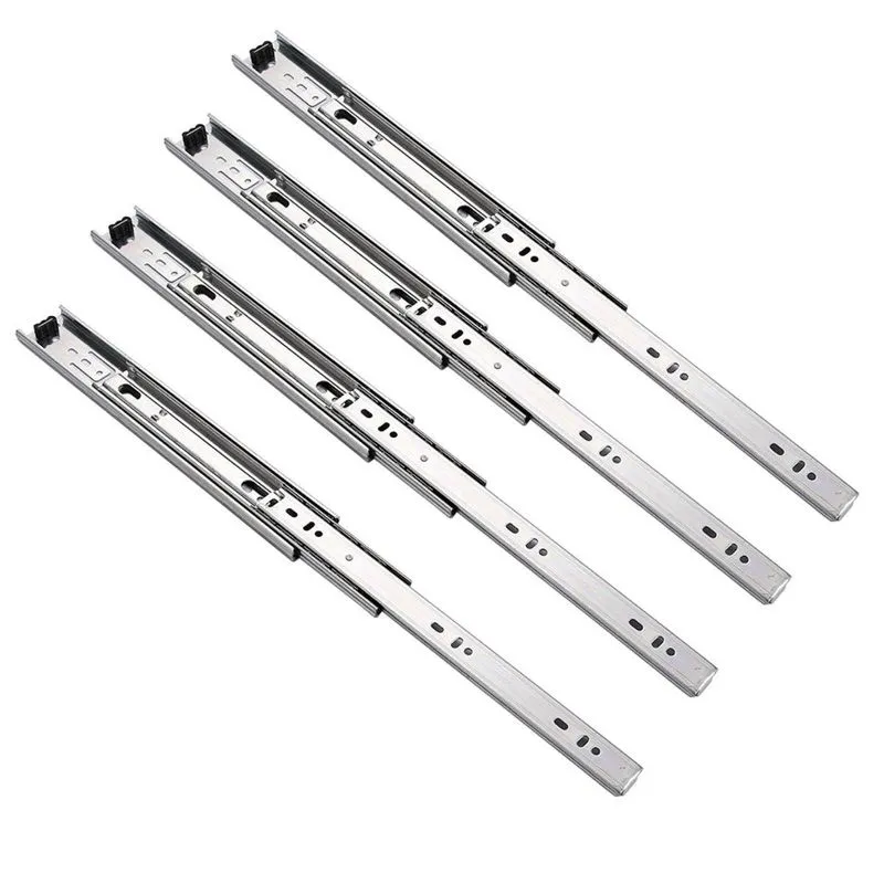 2 Pares Corrediça Telescópica Gaveta Guarda Roupa Casal 40cm
