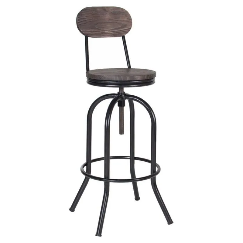 Banqueta industrial Mônaco Preto