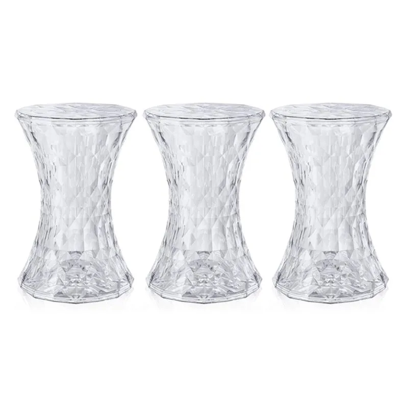 KIT - 3 x Banquetas Amara - Incolor