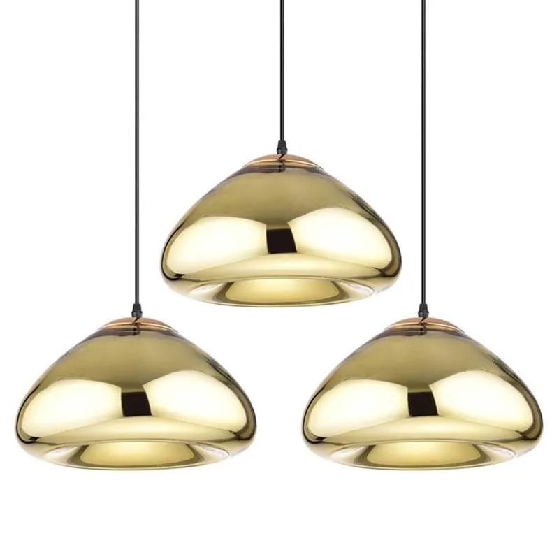 Kit 3 Luminárias Void Berlim Dourado Dourado