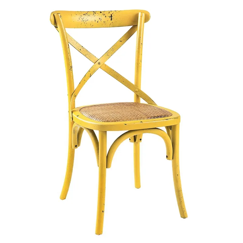 Cadeira Cross Vintage - Amarelo