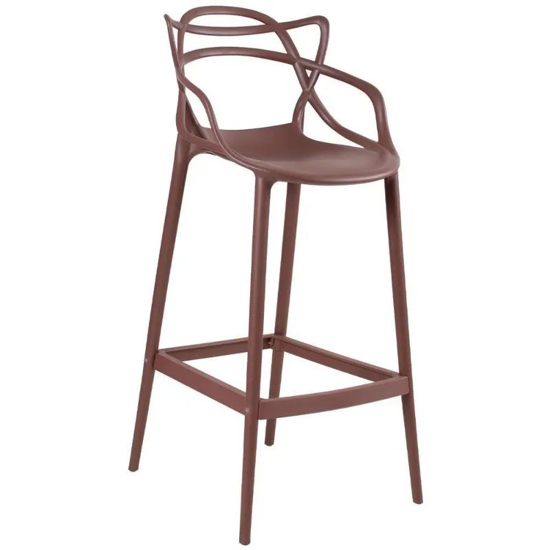 Banqueta Alta Masters Allegra 76 Cm Marrom