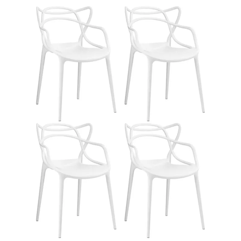 KIT - 4 x cadeiras Allegra - Branco