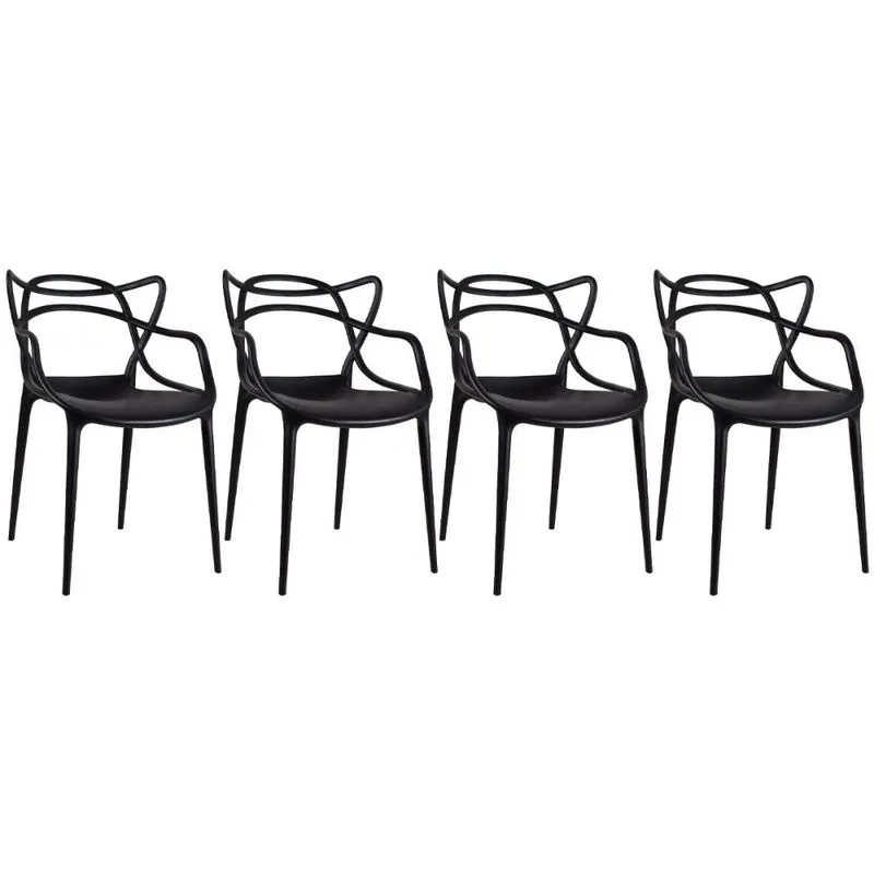 Kit - 4 x cadeiras Masters - Allegra Preto