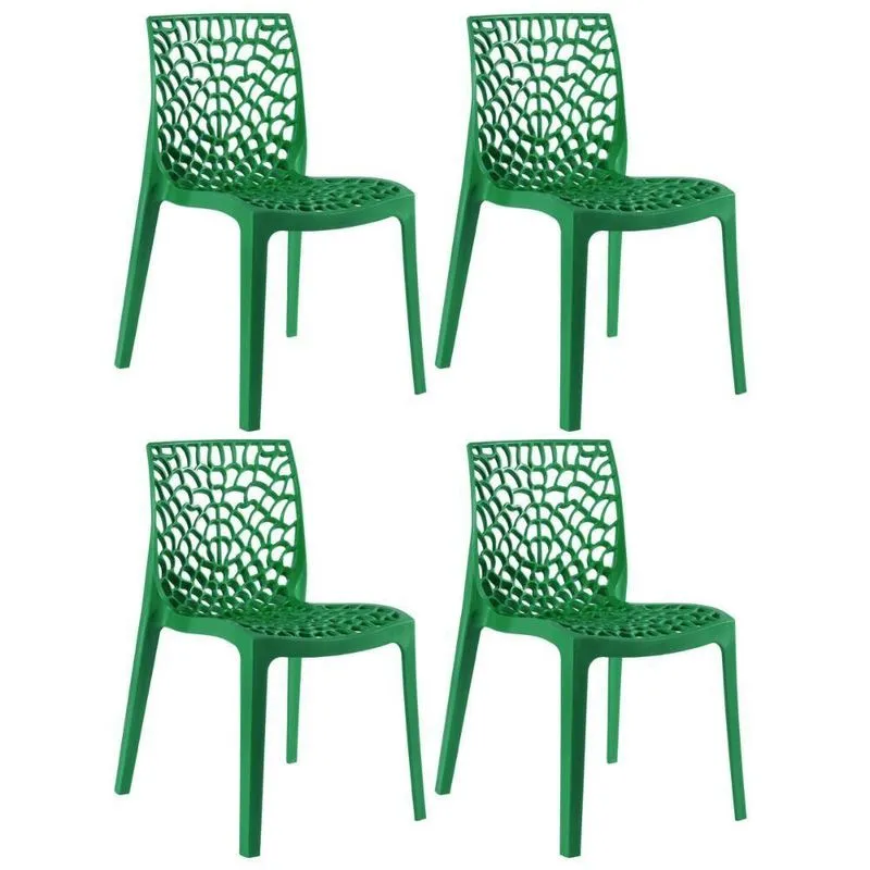 Kit 4 Cadeiras Gruvyer Verde