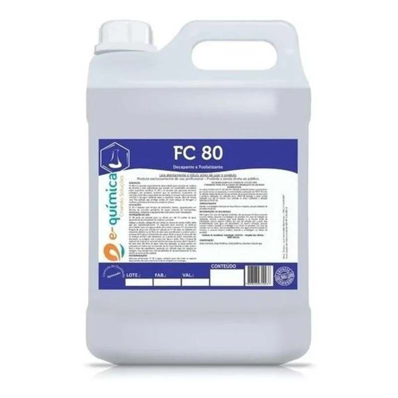 Removedor De Cimento Desincrustante Fc80 Concentrado - 5l