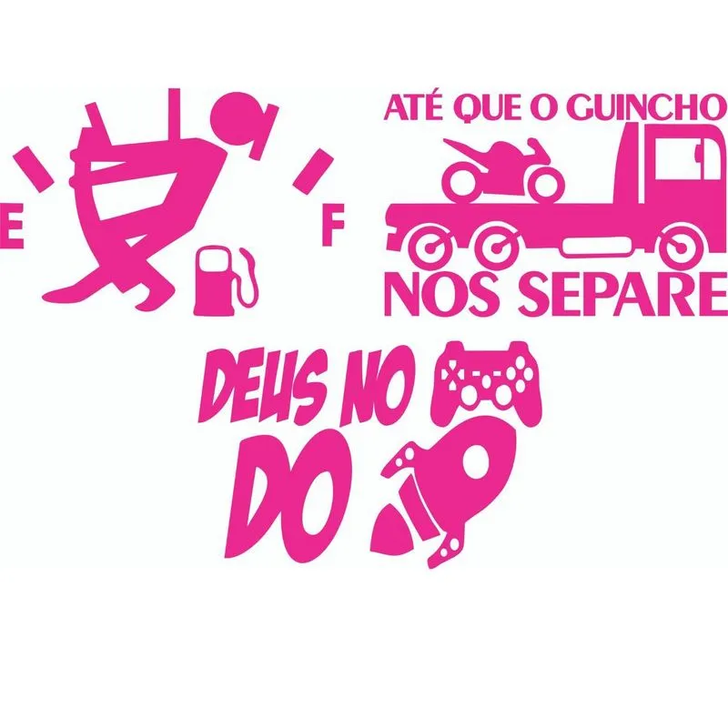 Kit Com 3 Adesivos Na Reserva, Até Que O Guincho Nos Separe